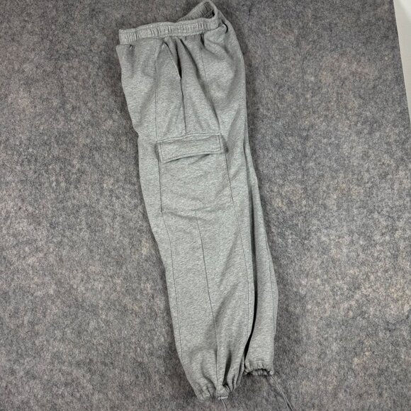 Gap Mens Gray Cargo Sweatpants Wide Leg Fleece Size M - Picture 12 of 12